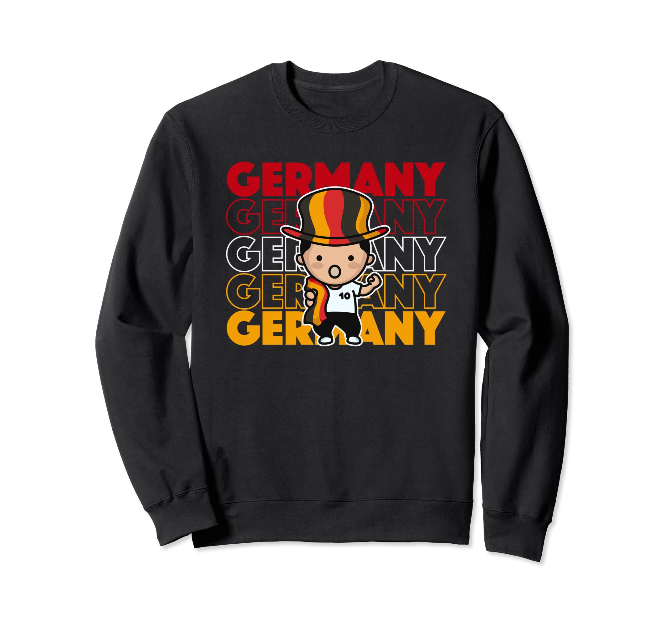 German Soccer Fan I Love Germany Sweatshirt - Trendy Graphic Unisex - T-Shirt, Sweatshirt, Hoodie