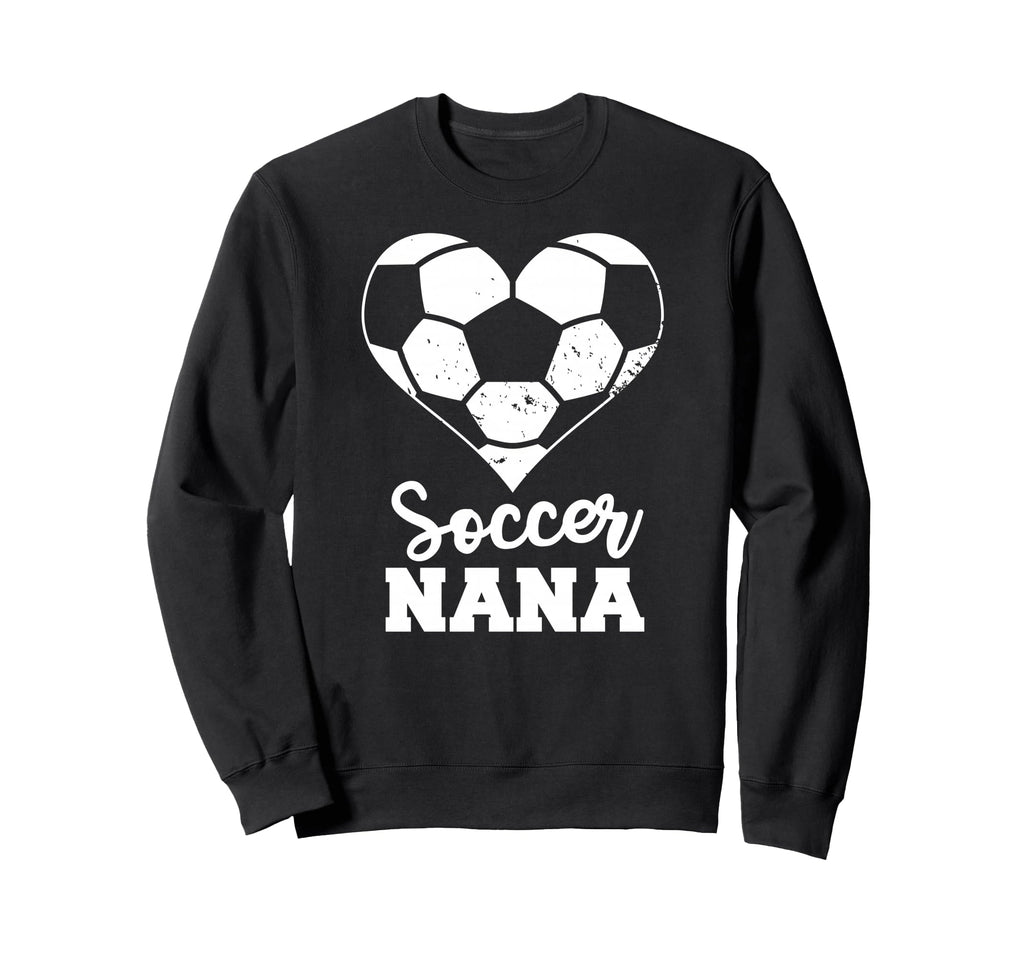 Soccer Nana Heart Funny Soccer Sweatshirt - Minimalist Print Men Women - T-Shirt, Sweatshirt, Hoodie