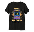 Level 12 Unlock Birthday Gamer 12 T-Shirt - Casual Everyday Wear Unisex - T-Shirt, Sweatshirt, Hoodie