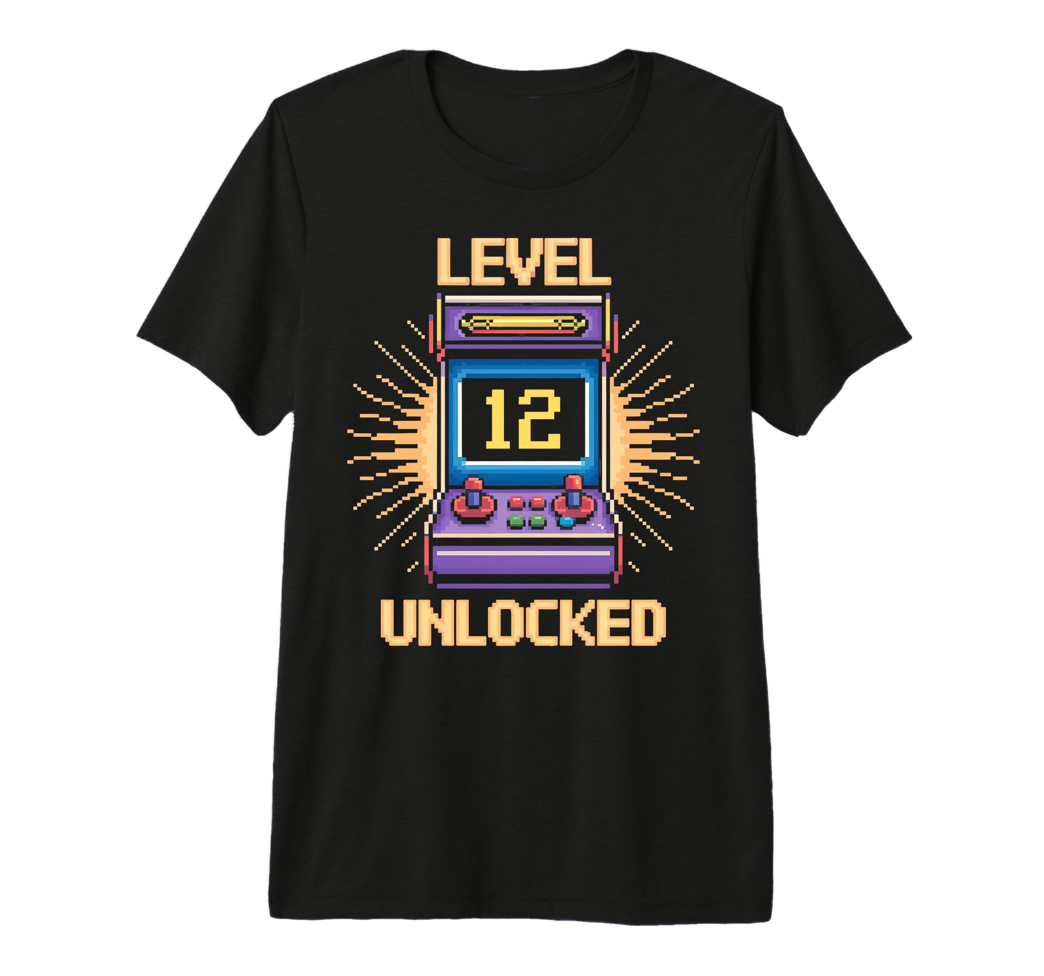 Level 12 Unlock Birthday Gamer 12 T-Shirt - Casual Everyday Wear Unisex - T-Shirt, Sweatshirt, Hoodie