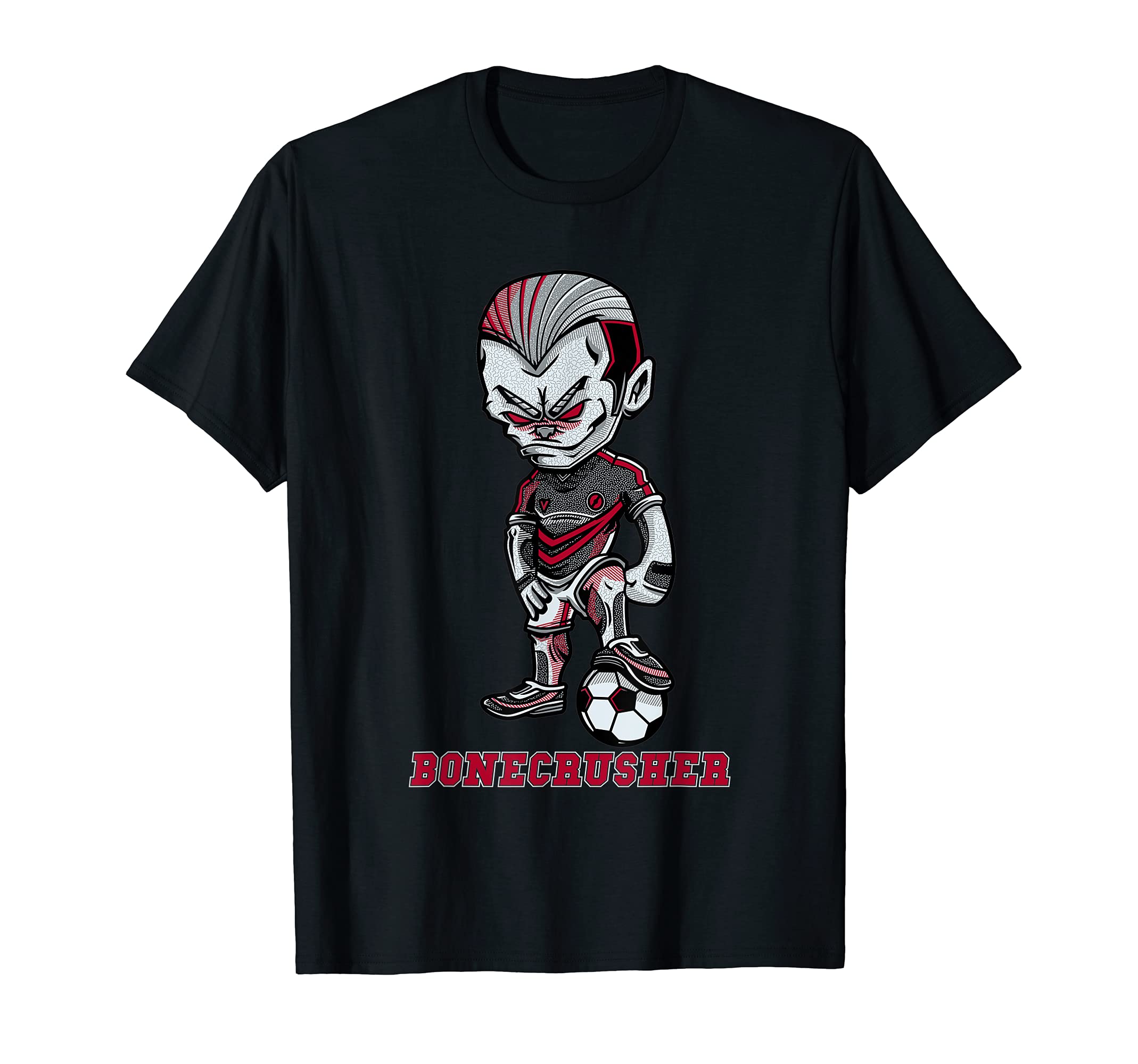 Bonecrusher Enthusiastic Soccer T-Shirt - Aesthetic Graphic for Adults - T-Shirt, Sweatshirt, Hoodie
