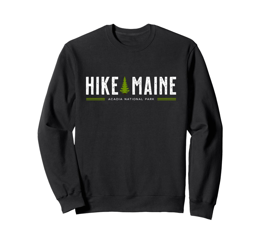 Maine Acadia National Park Hike Sweatshirt - Minimalist Print for Adults - T-Shirt, Sweatshirt, Hoodie