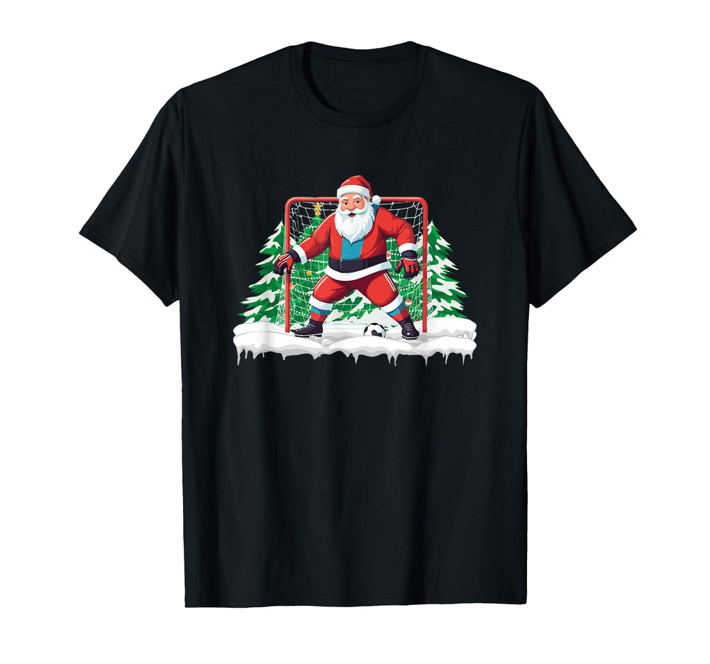 Soccer Goalie Santa Soccer Player T-Shirt - Streetwear Style Men Women - T-Shirt, Sweatshirt, Hoodie