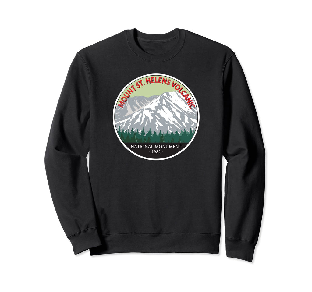 Mount St Helens National Sweatshirt - Fun Novelty Design for Adults - T-Shirt, Sweatshirt, Hoodie