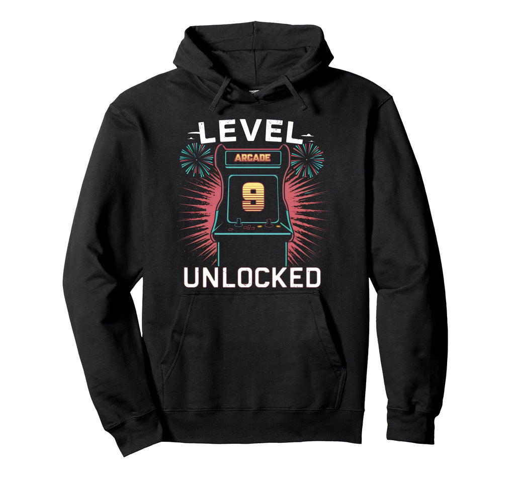 Level 9 Unlocked Video Game 9Th Birthday Hoodie - Streetwear Style Unisex - T-Shirt, Sweatshirt, Hoodie