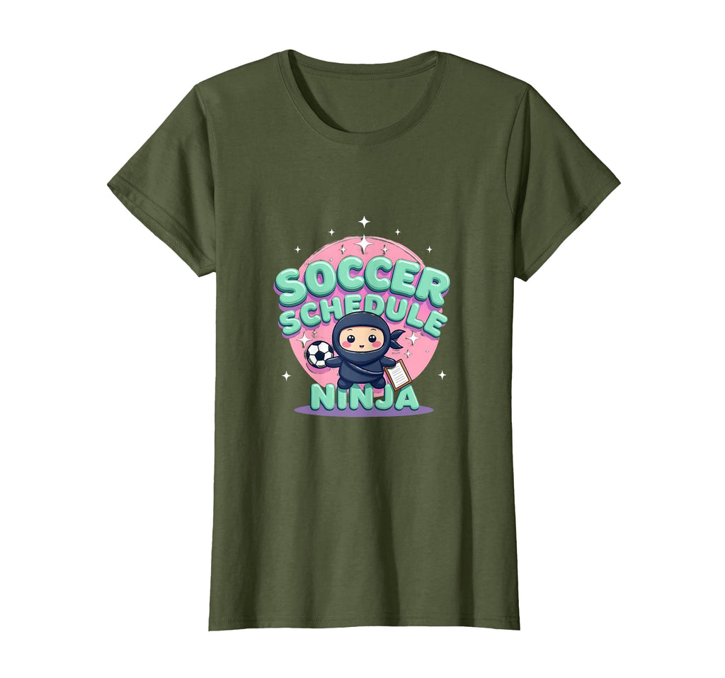 Soccer Schedule Ninja Soccer Mom T-Shirt - Aesthetic Graphic Men Women - T-Shirt, Sweatshirt, Hoodie
