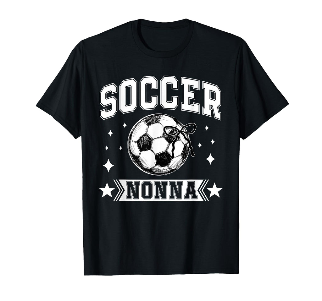 Coquette Bow Soccer Nonna Soccer T-Shirt - Casual Everyday Wear Unisex - T-Shirt, Sweatshirt, Hoodie