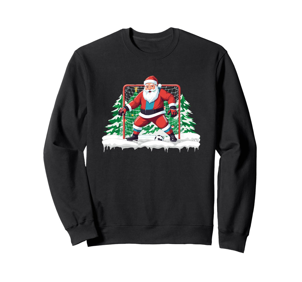 Soccer Goalie Santa Soccer Player Sweatshirt - Aesthetic Graphic Men Women - T-Shirt, Sweatshirt, Hoodie