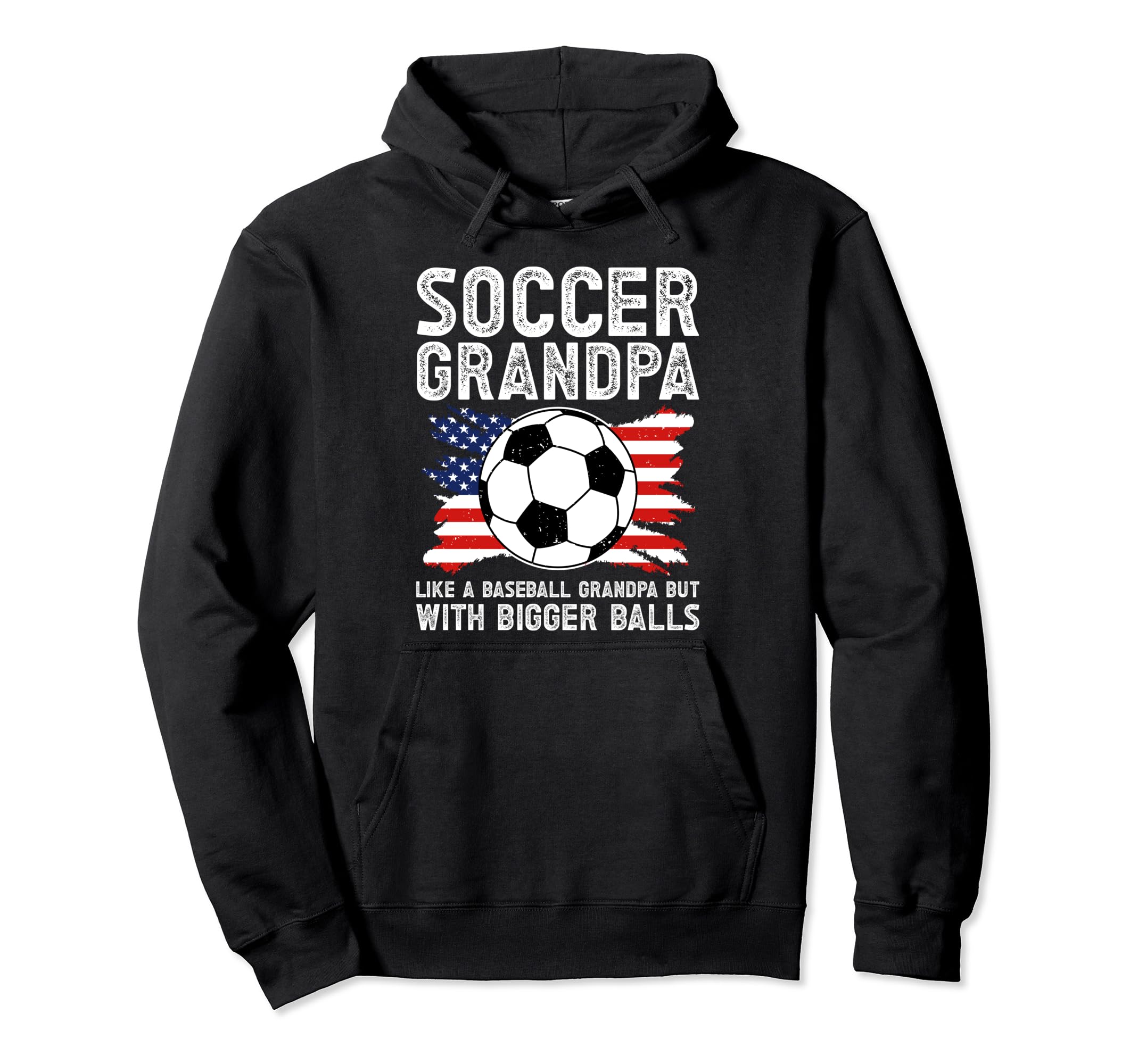 Soccer Grandpa Funny Grandfather Soccer Hoodie - Minimalist Print Unisex - T-Shirt, Sweatshirt, Hoodie