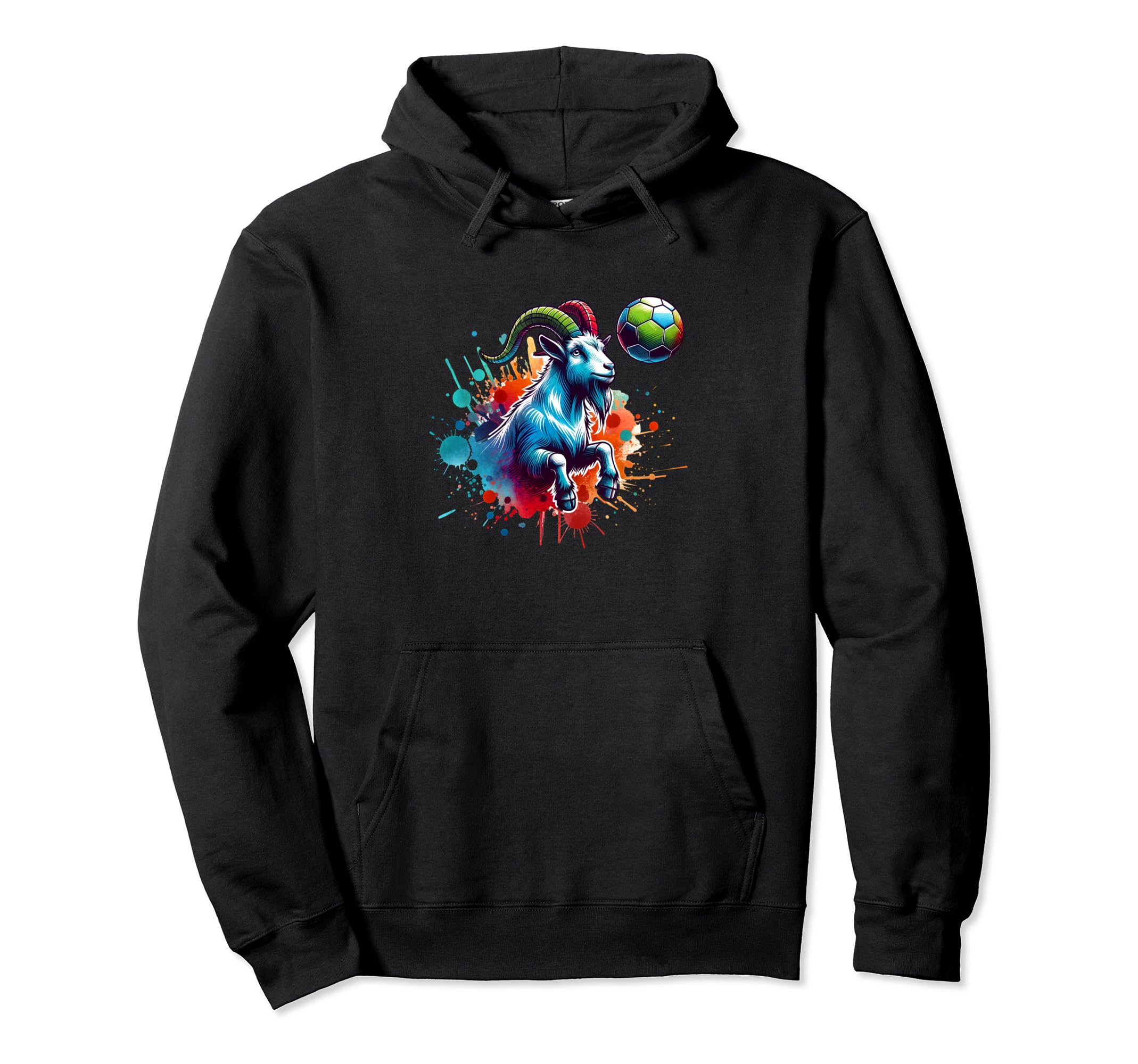 Goat Soccer Champion Player Ball Team Hoodie - Trendy Graphic for Adults - T-Shirt, Sweatshirt, Hoodie