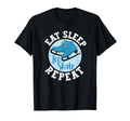 Eat Sleep Skate Repeat Figure Ice Skate T-Shirt - Minimalist Print Unisex - T-Shirt, Sweatshirt, Hoodie