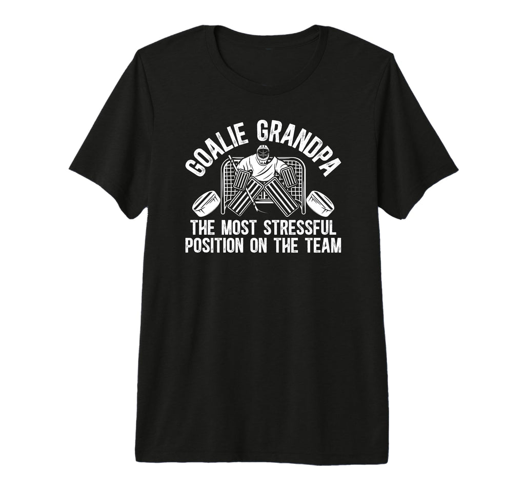 Mens Funny Hockey Goalie Grandpa T-Shirt - Novelty Apparel Men Women - T-Shirt, Sweatshirt, Hoodie