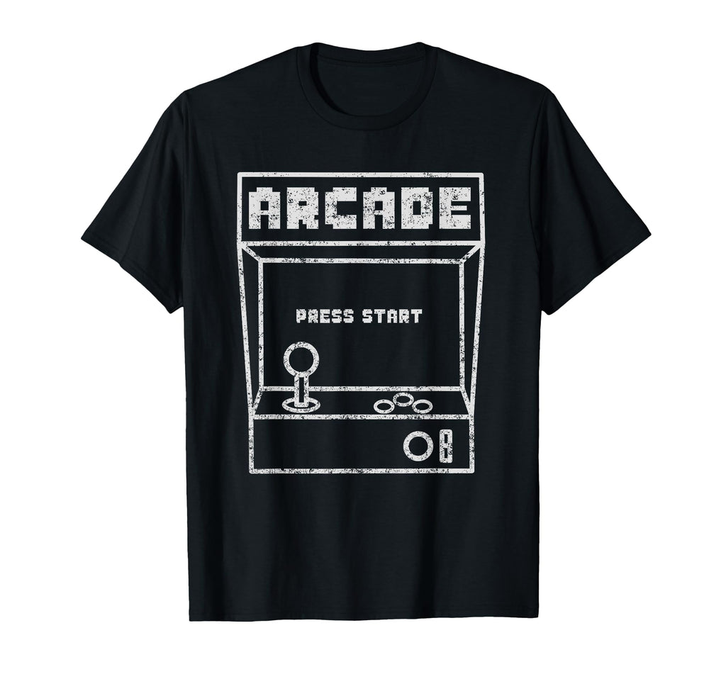 Arcade Game Machine Press Start Coin T-Shirt - Casual Everyday Wear Unisex - T-Shirt, Sweatshirt, Hoodie