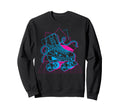 Roller Skating Skate Vaporwave Sweatshirt - Aesthetic Graphic Unisex - T-Shirt, Sweatshirt, Hoodie