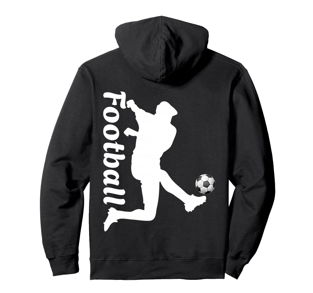 Football Soccer Player Kick Action Art Hoodie - Graphic Print for Adults - T-Shirt, Sweatshirt, Hoodie