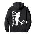 Football Soccer Player Kick Action Art Hoodie - Graphic Print for Adults - T-Shirt, Sweatshirt, Hoodie