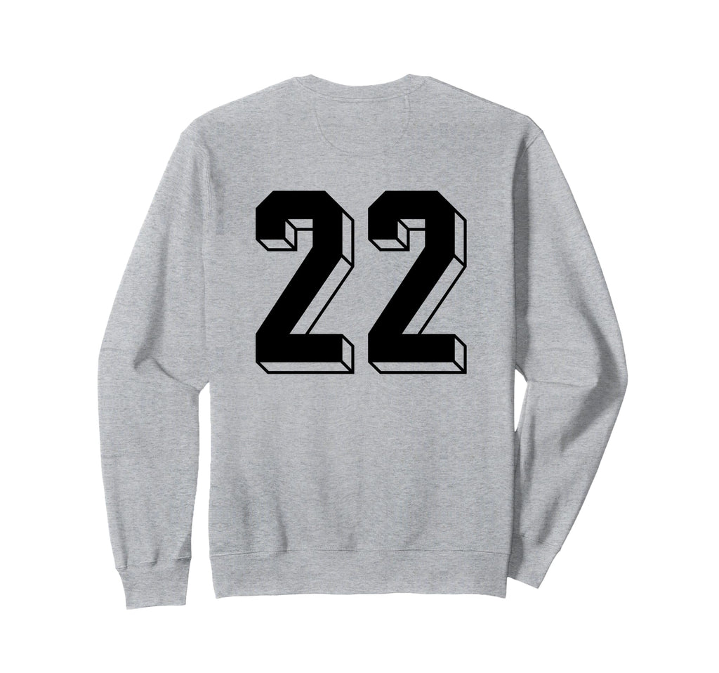Number 22 Backside 80S 90S Team Sweatshirt - Custom Art Print Men Women - T-Shirt, Sweatshirt, Hoodie