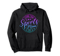 Living That Sports Mom Life Mothers Hoodie - Minimalist Print Men Women - T-Shirt, Sweatshirt, Hoodie