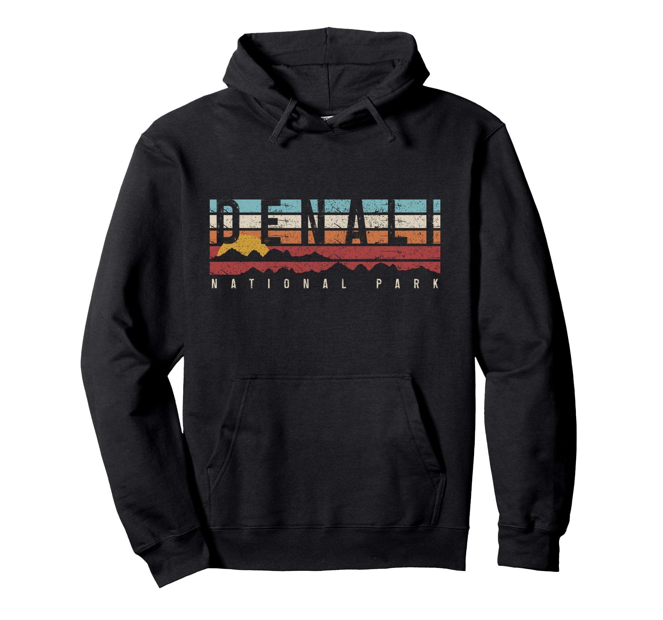 Denali Alaska Mountain Hiking Hoodie - Aesthetic Graphic for Adults - T-Shirt, Sweatshirt, Hoodie