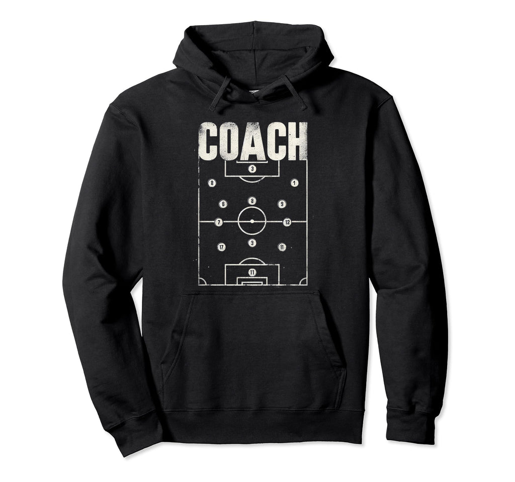 Soccer Coach Training Coaching Hoodie - Custom Art Print for Adults - T-Shirt, Sweatshirt, Hoodie