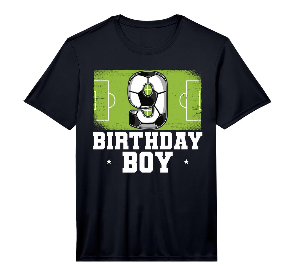 9Th Birthday Soccer Performance T-Shirt - Casual Everyday Wear Unisex - T-Shirt, Sweatshirt, Hoodie