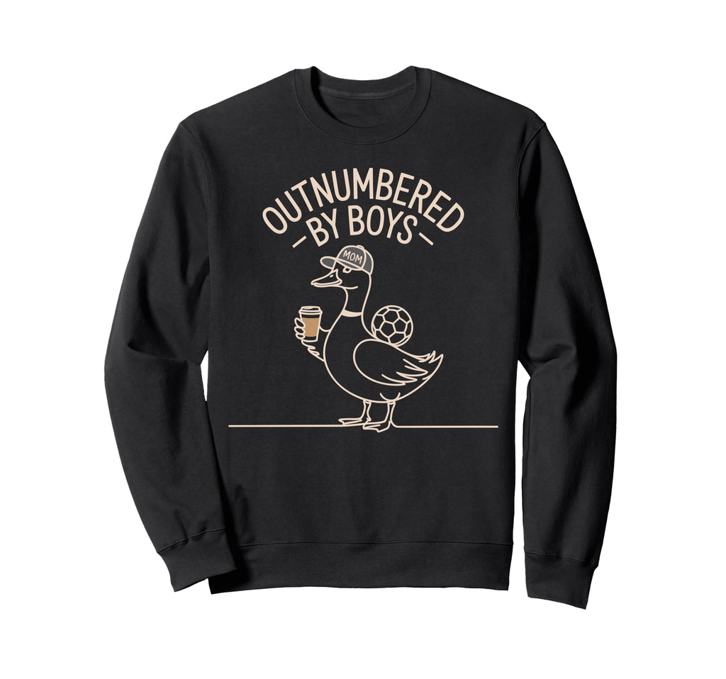 Outnumbered Funny Mom Goose Sweatshirt - Aesthetic Graphic for Adults - T-Shirt, Sweatshirt, Hoodie