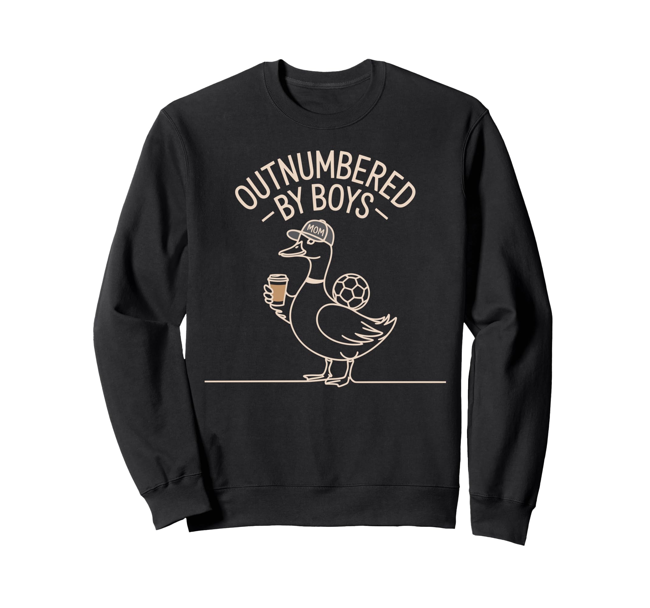 Outnumbered Funny Mom Goose Sweatshirt - Aesthetic Graphic for Adults - T-Shirt, Sweatshirt, Hoodie