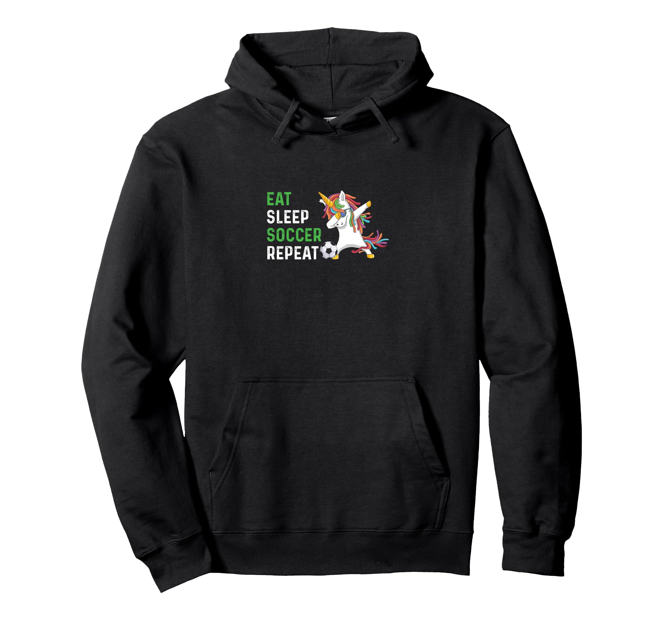 Funny Eat Sleep Soccer Repeat Hoodie - Aesthetic Graphic Unisex - T-Shirt, Sweatshirt, Hoodie
