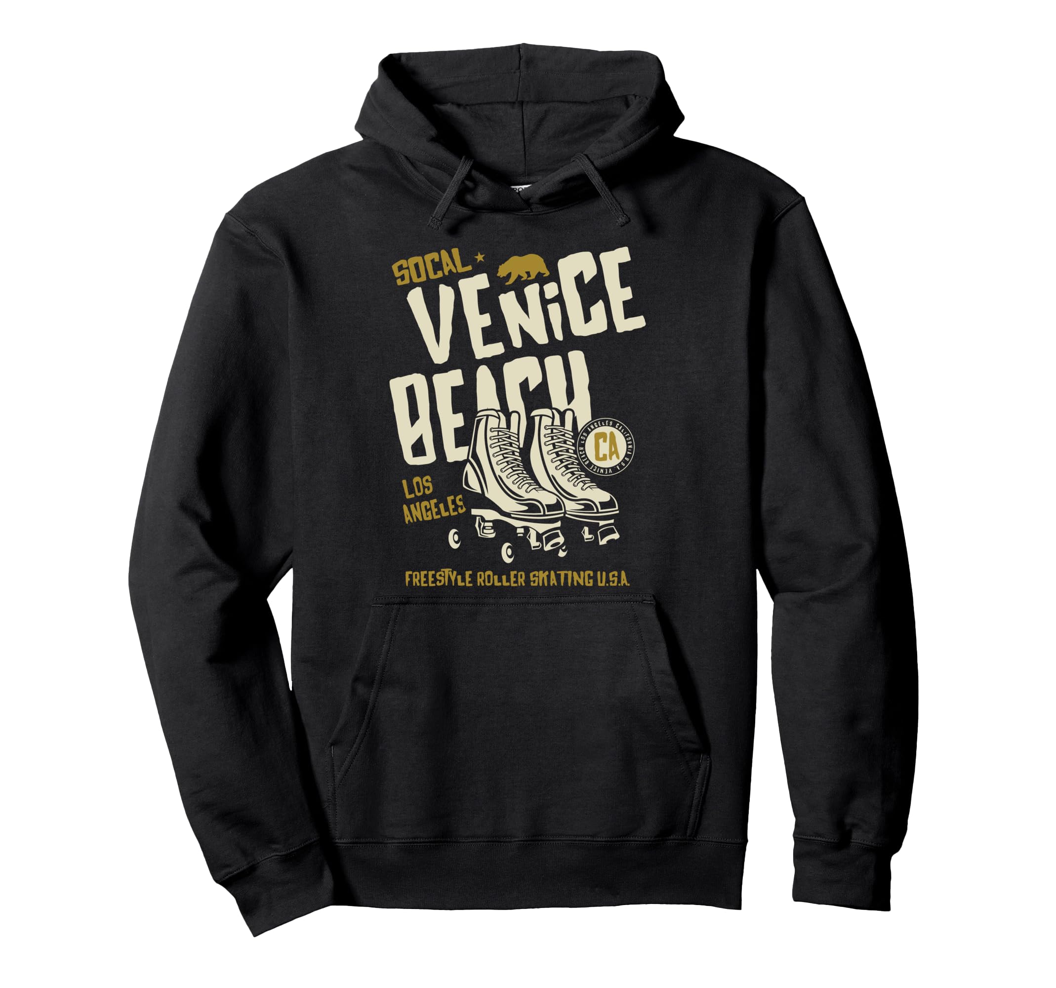 Venice Beach California Roller Skate Hoodie - Trendy Graphic Unisex - T-Shirt, Sweatshirt, Hoodie