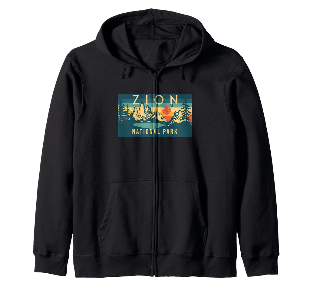 Zion National Park Utah Usa Outdoor Hoodie - Aesthetic Graphic Men Women - T-Shirt, Sweatshirt, Hoodie