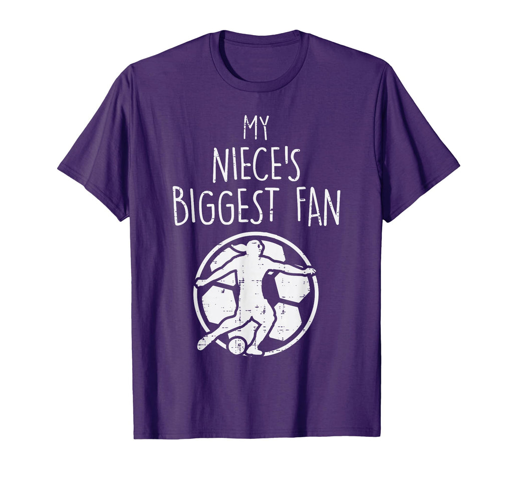 My Nieces Biggest Fan Soccer T-Shirt - Custom Art Print for Adults - T-Shirt, Sweatshirt, Hoodie