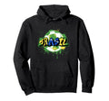 Brazil Soccer Brasil Flag Street Art Hoodie - Novelty Apparel Men Women - T-Shirt, Sweatshirt, Hoodie