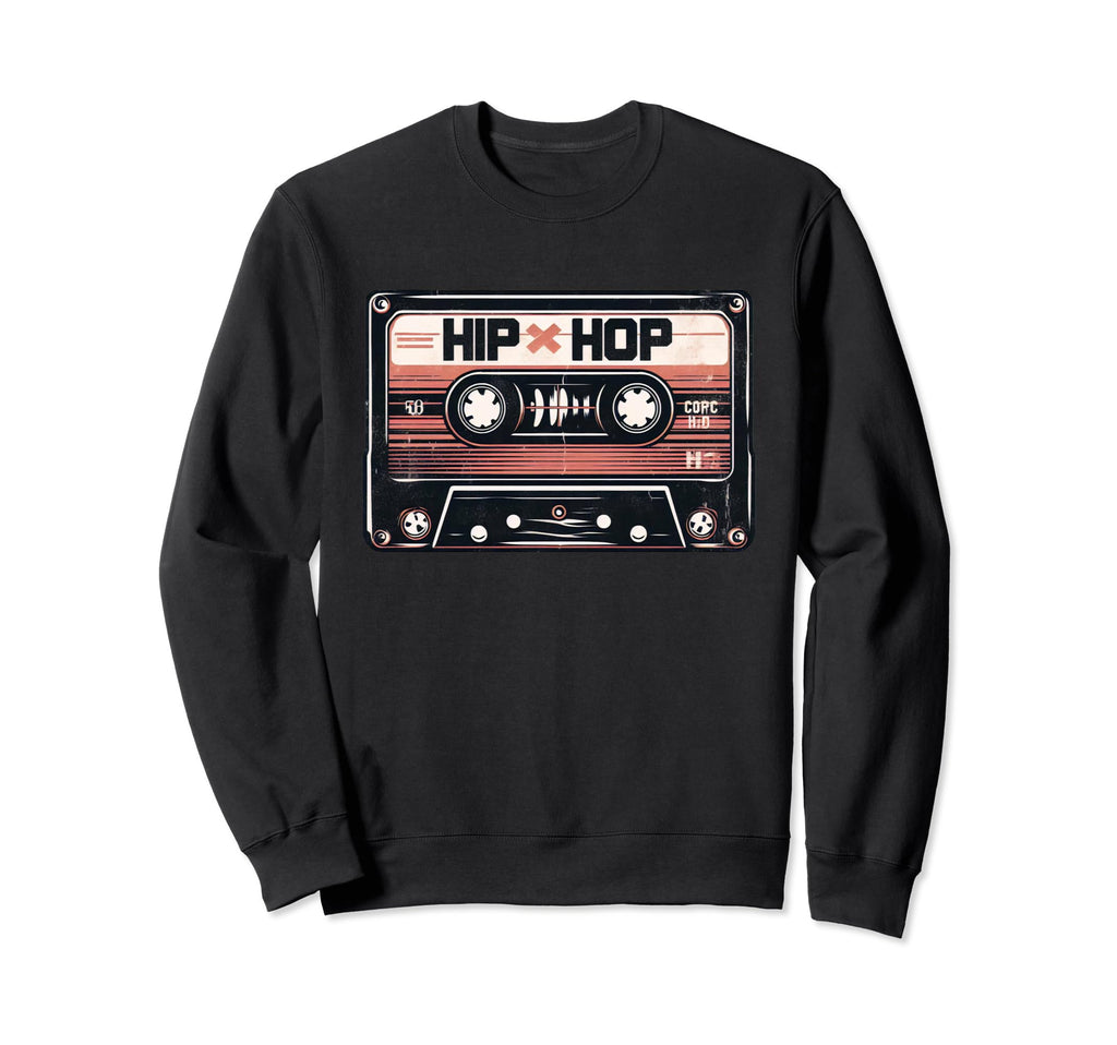 Cassette Tape Hip Hop Music 80S 90S Sweatshirt - Unique Graphic Men Women - T-Shirt, Sweatshirt, Hoodie