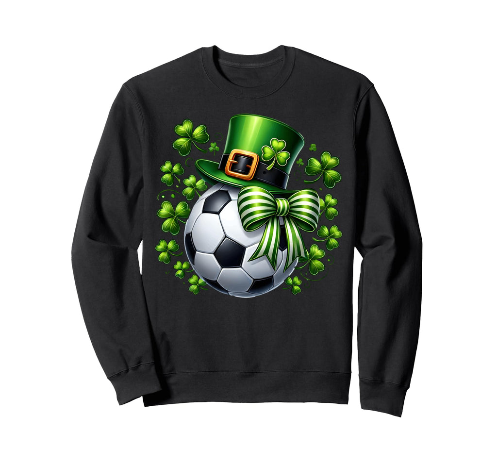St Patricks Day Soccer Leprechaun Sweatshirt - Streetwear Style Men Women - T-Shirt, Sweatshirt, Hoodie