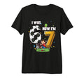 I Was 6 Now Im 7 Soccer Player 7Th T-Shirt - Streetwear Style Men Women - T-Shirt, Sweatshirt, Hoodie