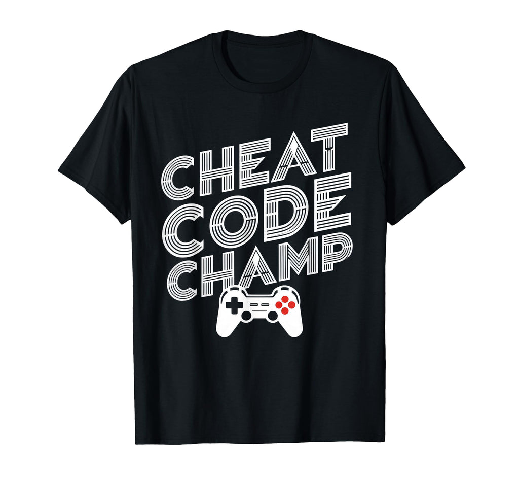 Gamer 80S 90S Arcade Cheat Code T-Shirt - Casual Everyday Wear Unisex - T-Shirt, Sweatshirt, Hoodie