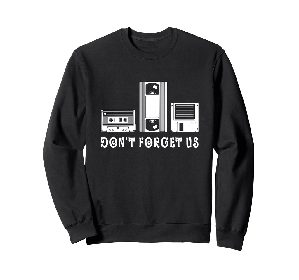 Cassette Tape Floppy Disc Sweatshirt - Minimalist Print Men Women - T-Shirt, Sweatshirt, Hoodie
