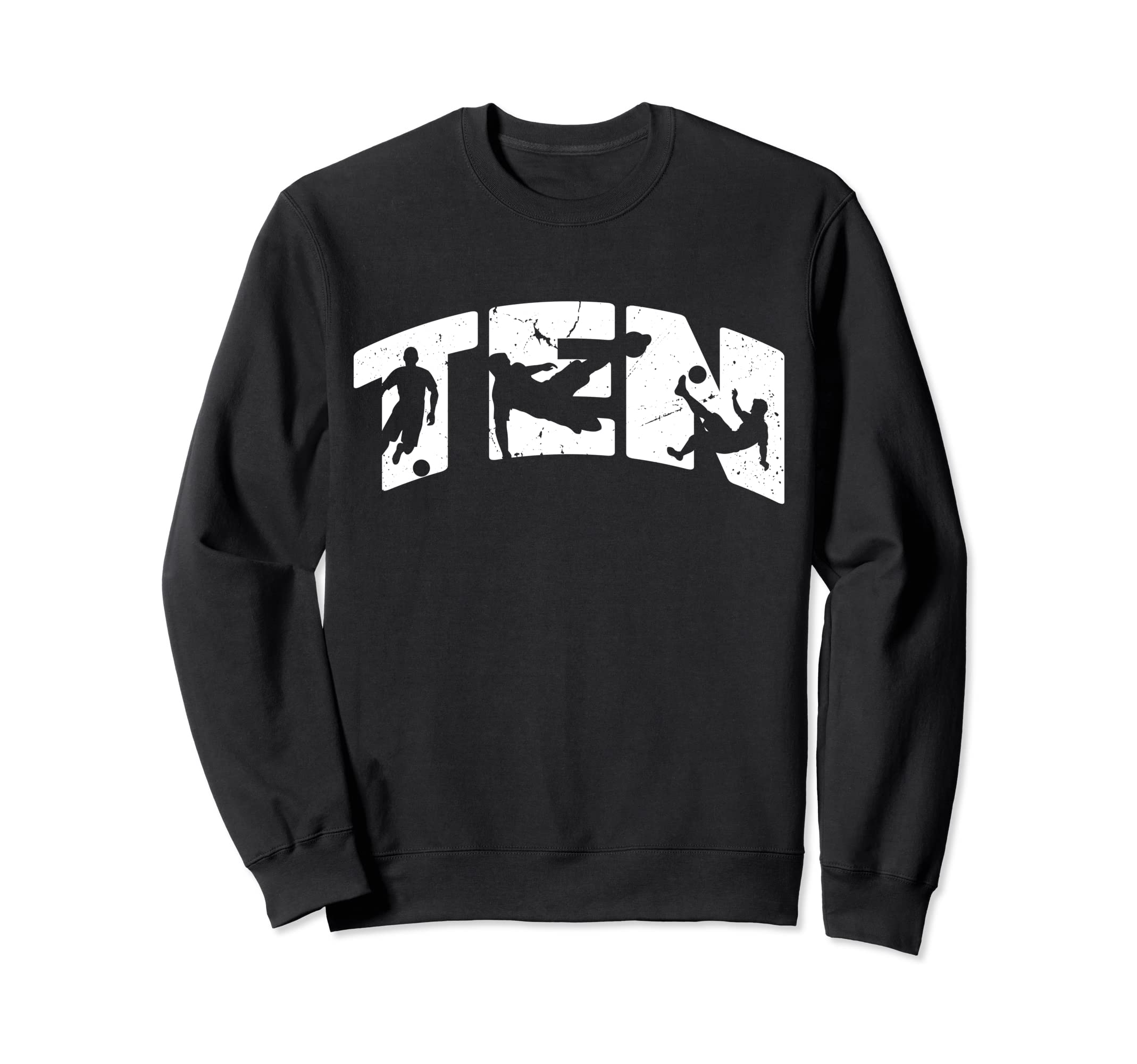 10Th Birthday Soccer 10 Years Old Sweatshirt - Trendy Graphic Men Women - T-Shirt, Sweatshirt, Hoodie