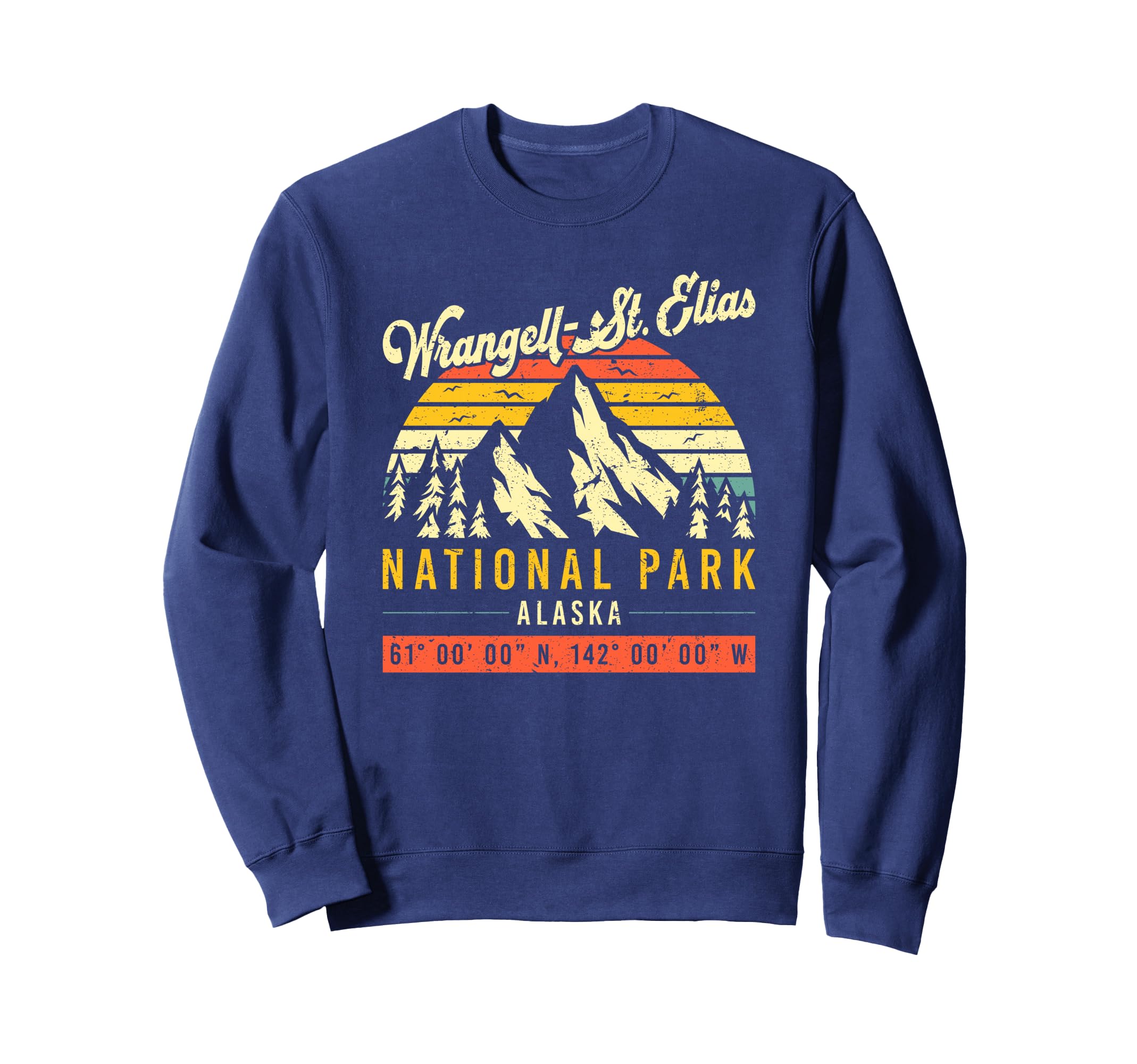 Wrangell St Elias Alaska Sweatshirt - Fun Novelty Design for Adults - T-Shirt, Sweatshirt, Hoodie
