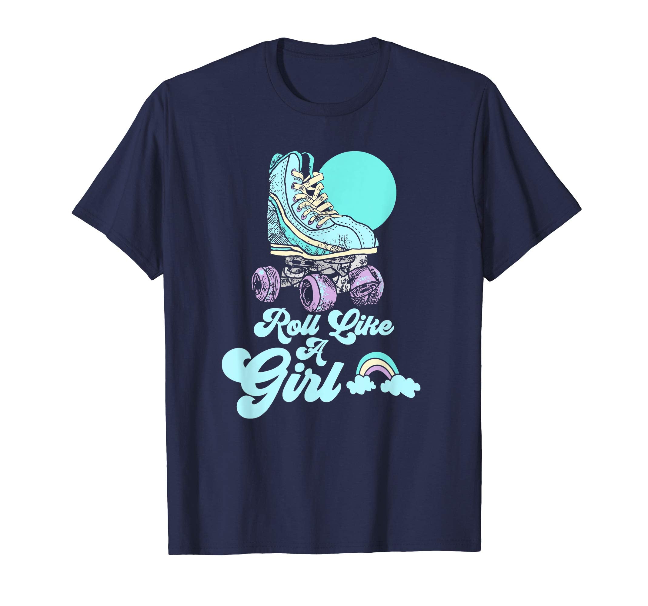 Roll Like Minimalist Roller Skate T-Shirt - Custom Art Print Unisex - T-Shirt, Sweatshirt, Hoodie