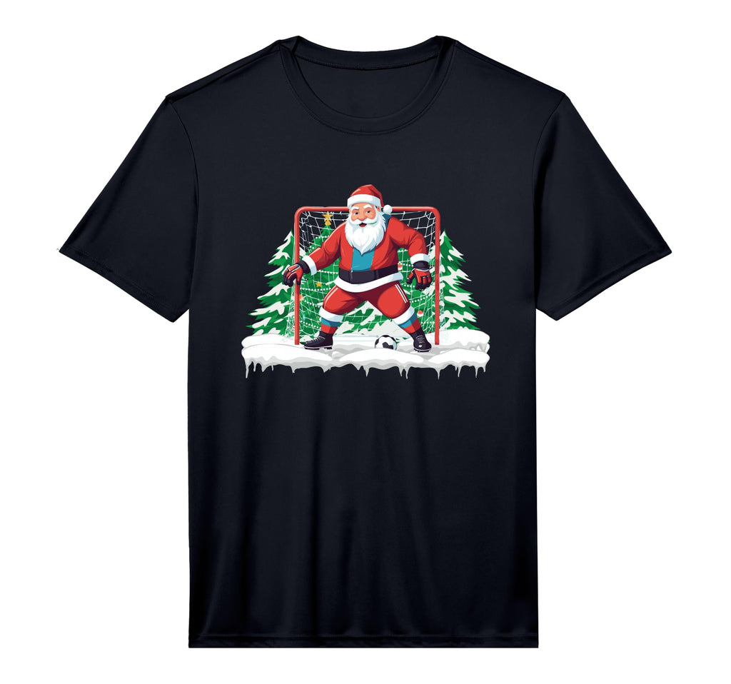 Soccer Goalie Santa Soccer Player T-Shirt - Graphic Print for Adults - T-Shirt, Sweatshirt, Hoodie