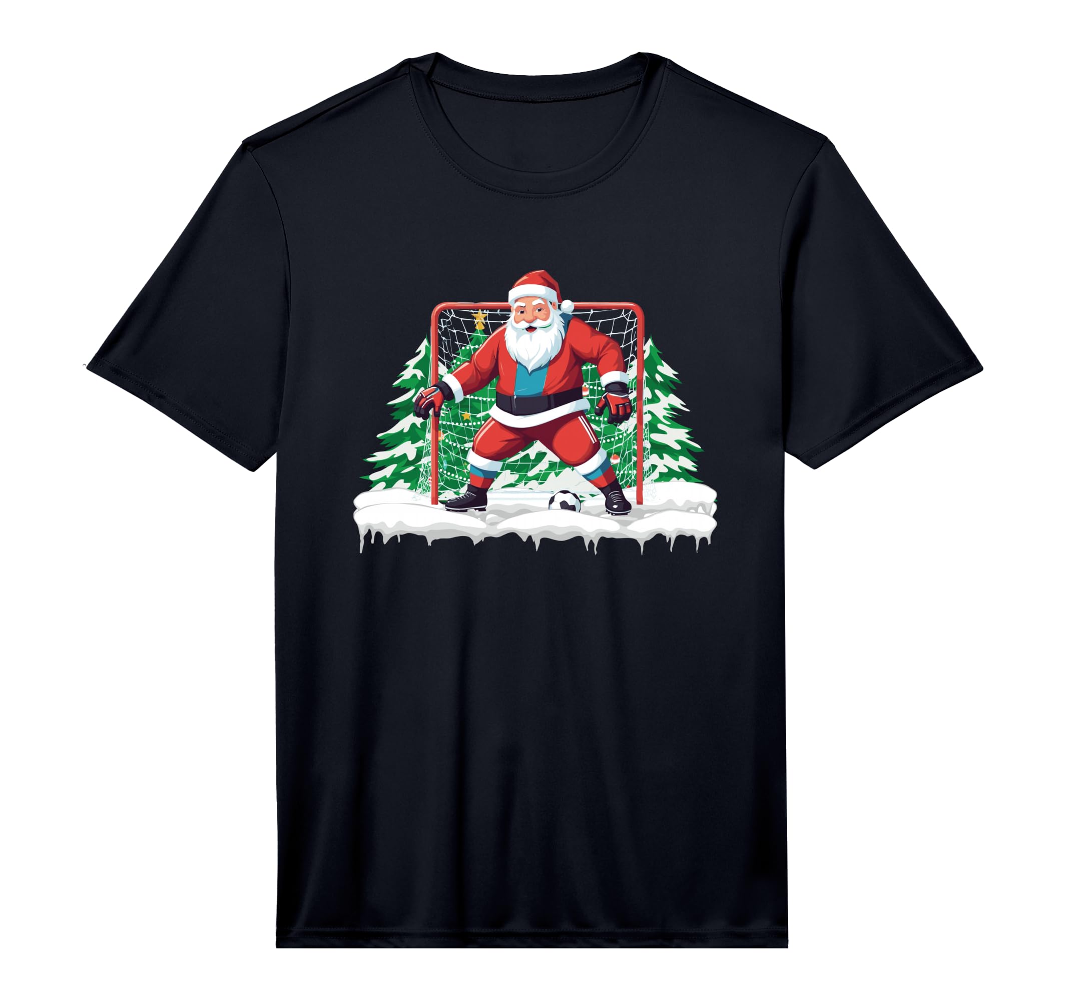 Soccer Goalie Santa Soccer Player Soccer T-Shirt - Minimalist Print Unisex - T-Shirt, Sweatshirt, Hoodie