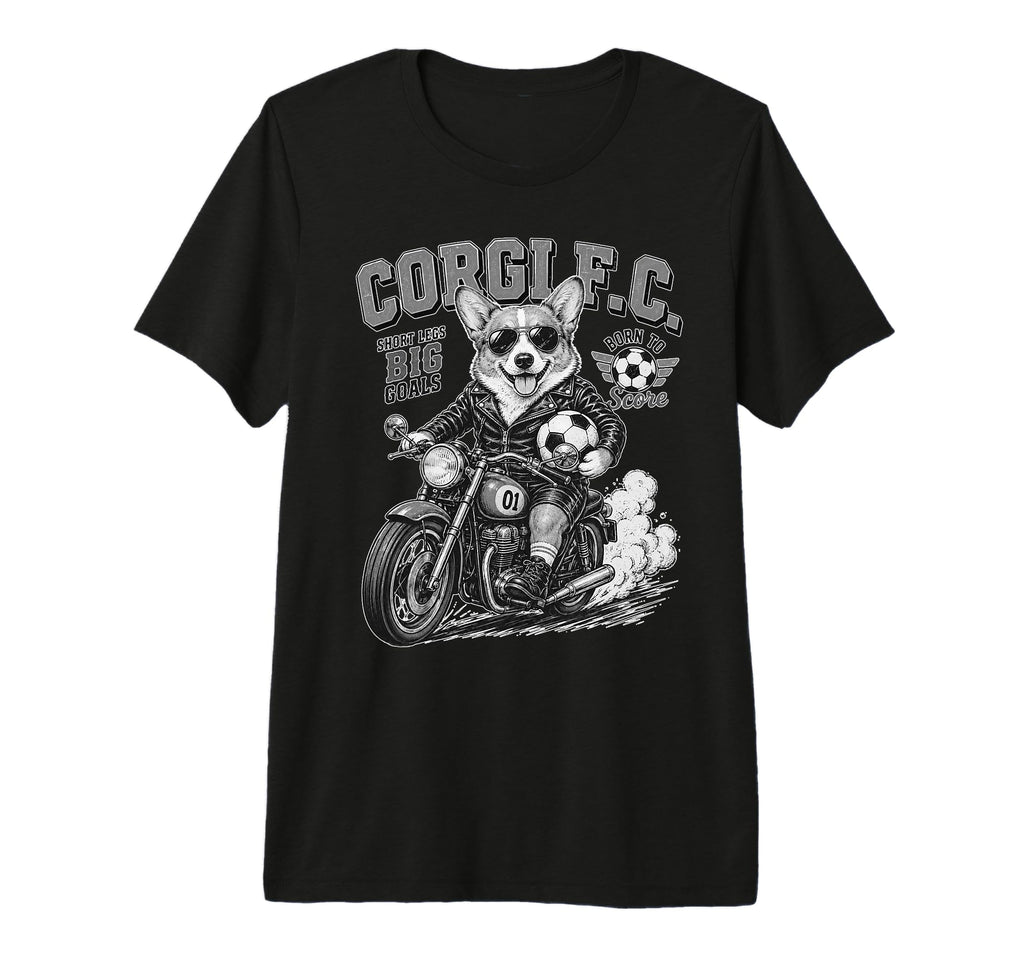 Pembroke Welsh Corgi Motorbike Love T-Shirt - Aesthetic Graphic Men Women - T-Shirt, Sweatshirt, Hoodie