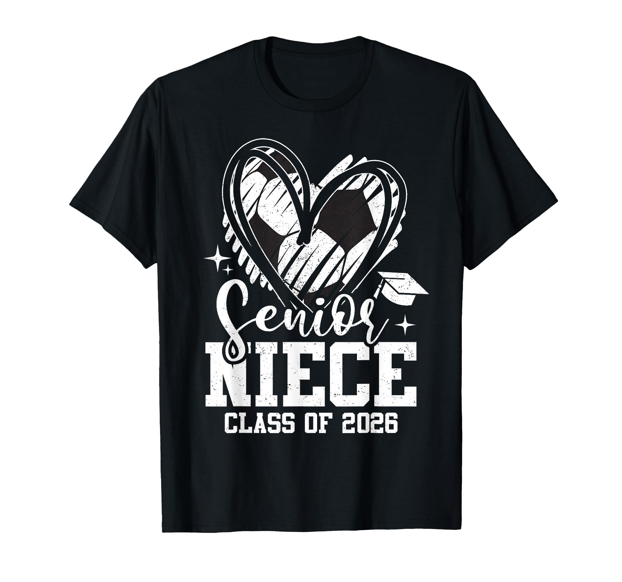 Senior Niece Class 2026 Soccer T-Shirt - Fun Novelty Design Unisex - T-Shirt, Sweatshirt, Hoodie