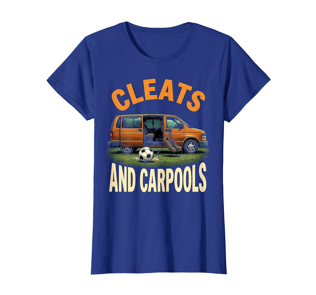 Cleats And Carpools Soccer Mom T-Shirt - Minimalist Print for Adults - T-Shirt, Sweatshirt, Hoodie