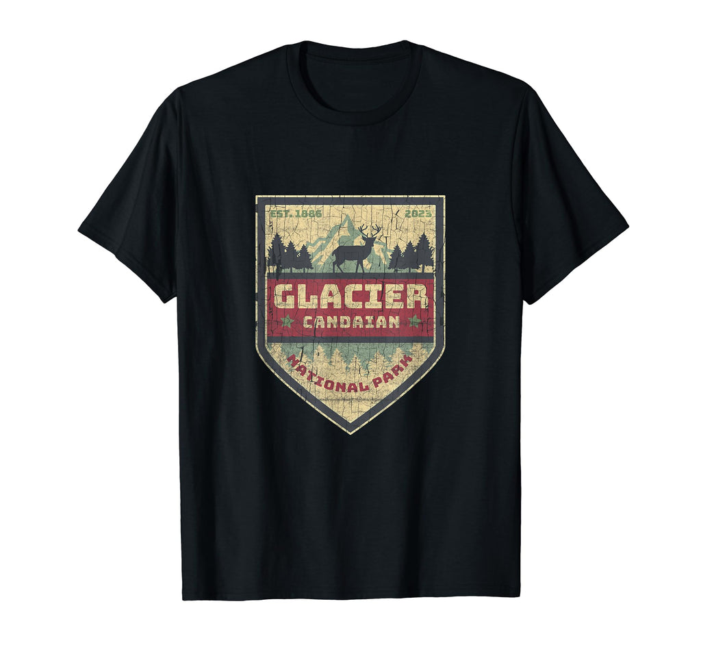 2023 Canadian Glacier National Park T-Shirt - Minimalist Print Unisex - T-Shirt, Sweatshirt, Hoodie