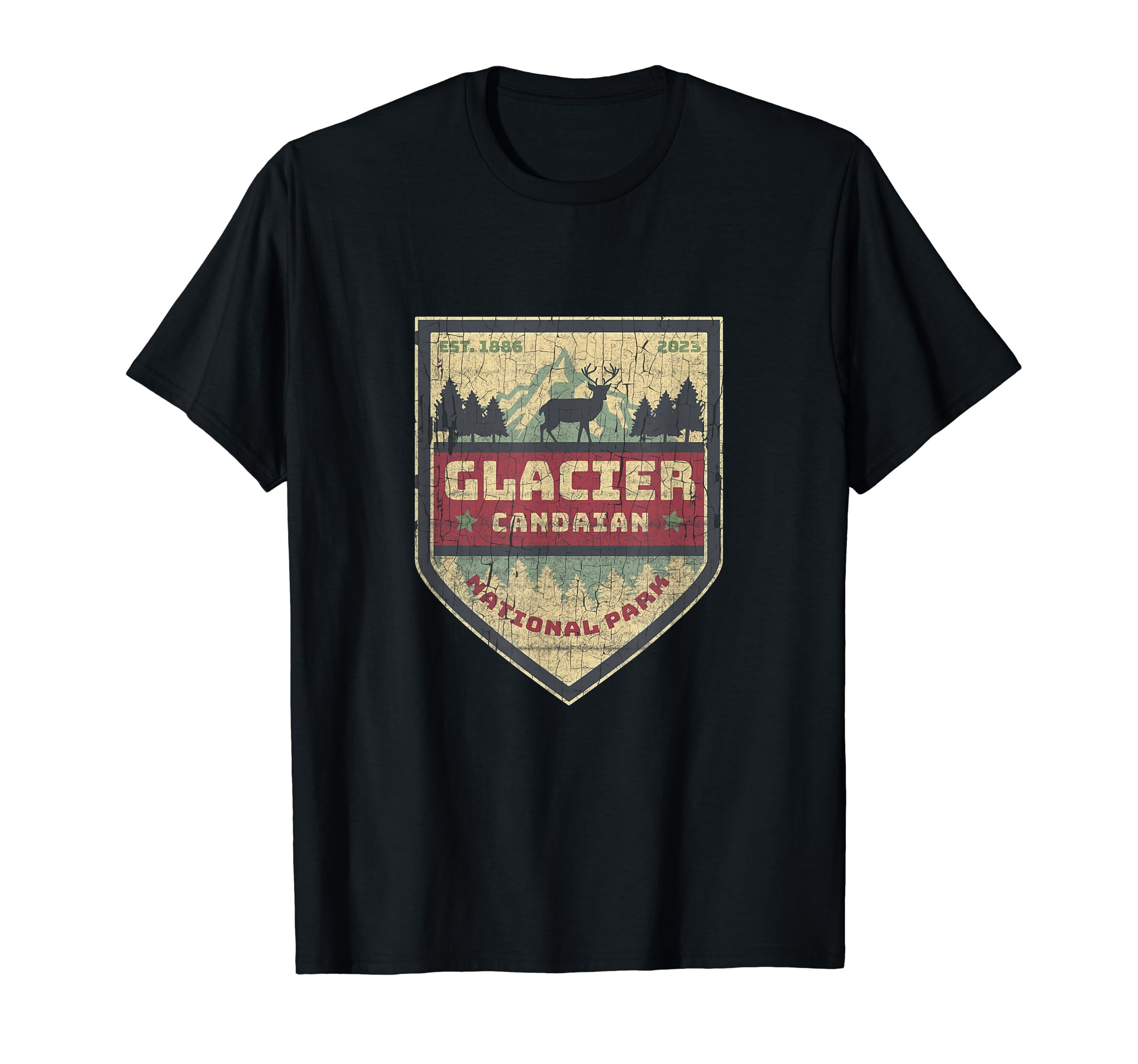 2023 Canadian Glacier National Park T-Shirt - Minimalist Print Unisex - T-Shirt, Sweatshirt, Hoodie