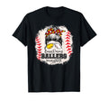 Messy Bun Mom Both Baseball T-Shirt - Aesthetic Graphic for Adults - T-Shirt, Sweatshirt, Hoodie