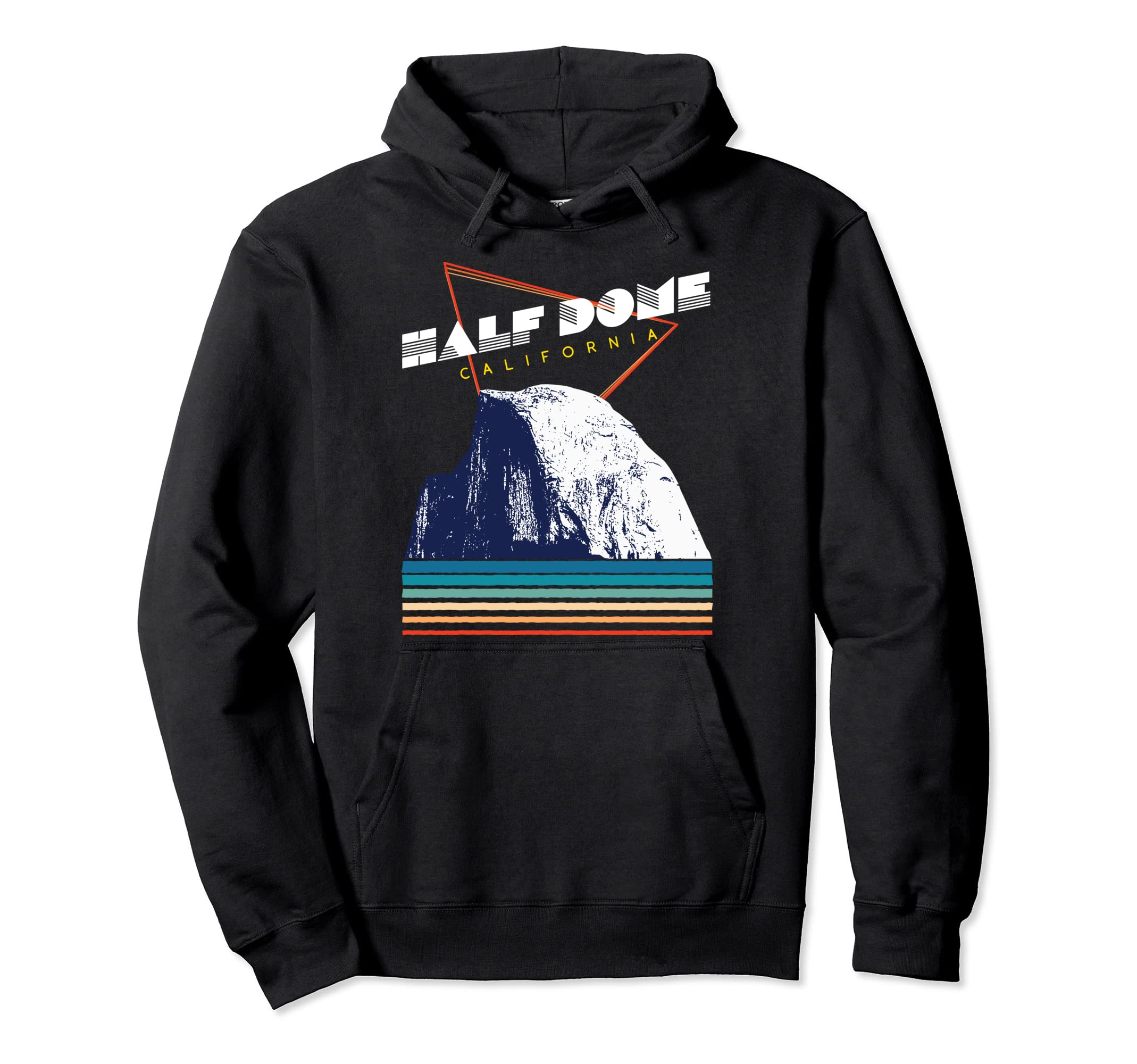 Half Dome California Usa 1980S Sweatshirt - Fun Novelty Design Unisex - T-Shirt, Sweatshirt, Hoodie