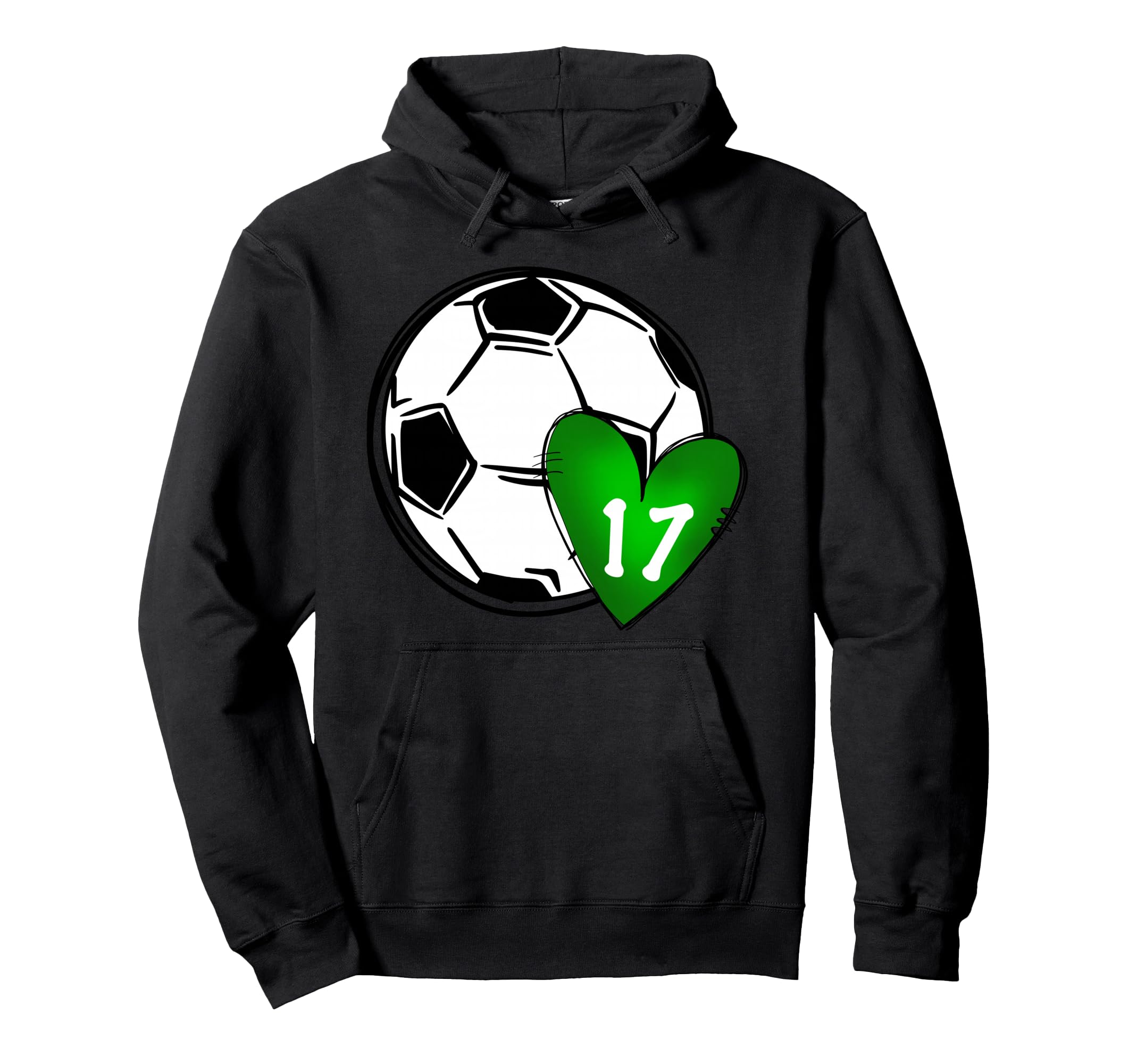 Womens Custom Soccer Mom Number 17 Heart Hoodie - Minimalist Print Unisex - T-Shirt, Sweatshirt, Hoodie